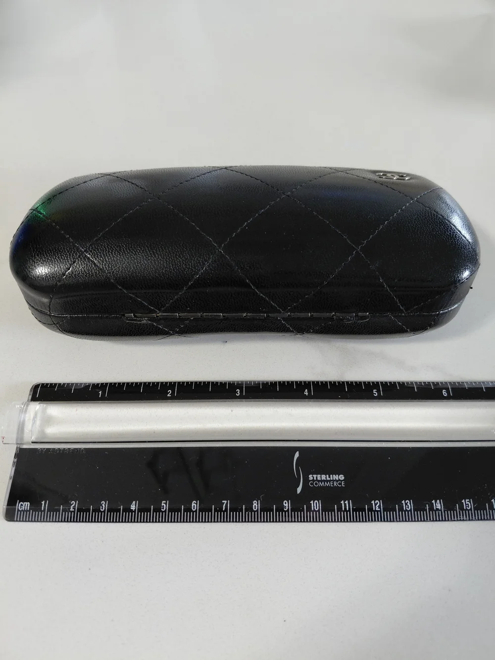 CHANEL Black Quilted Sunglasses Case